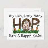 Honey Bunny Rabbit Postcard Postkarte (Vorne/Hinten)