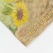 Honey Bunny trifft die Honigbienen Fleecedecke (Ecke)