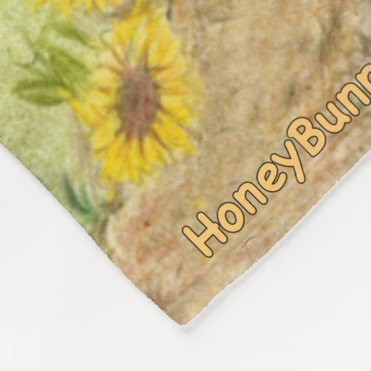 Honey Bunny trifft die Honigbienen Fleecedecke (Ecke)