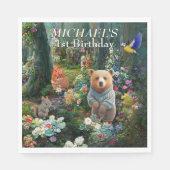 Honey Bunny und Boo Bear Serviette (Vorderseite)