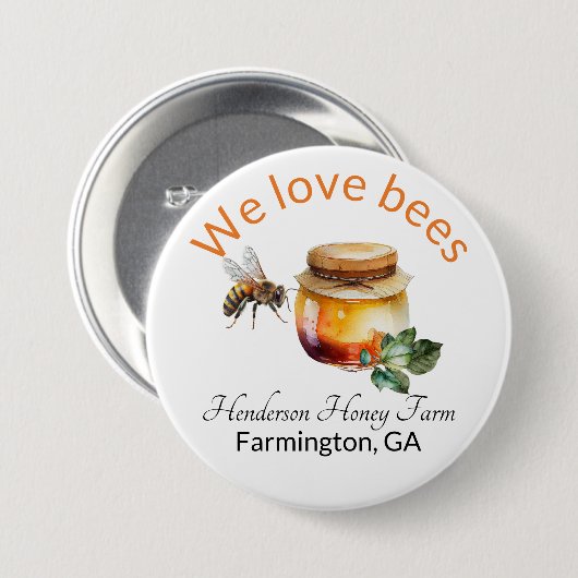 Honey Business Branding Button (Vorne & Hinten)