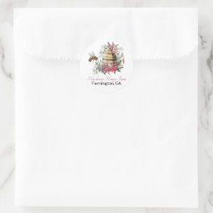 Honey Business Branding Runder Aufkleber