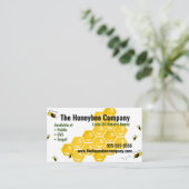 Honey Business Card Visitenkarte (Stehend Vorderseite)