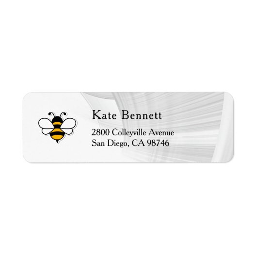 Honey Business  Return Address Label (Vorne)