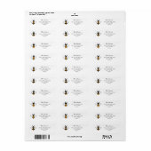 Honey Business Return Address Label (Vorne)