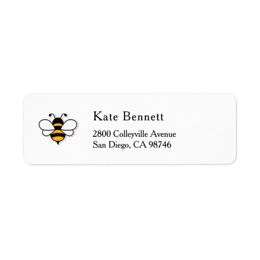 Honey Business  Return Address Label (Vorne)