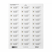 Honey Business Return Address Label (Vorne)
