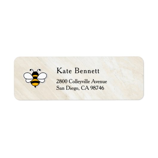 Honey Business  Return Address Label (Vorne)