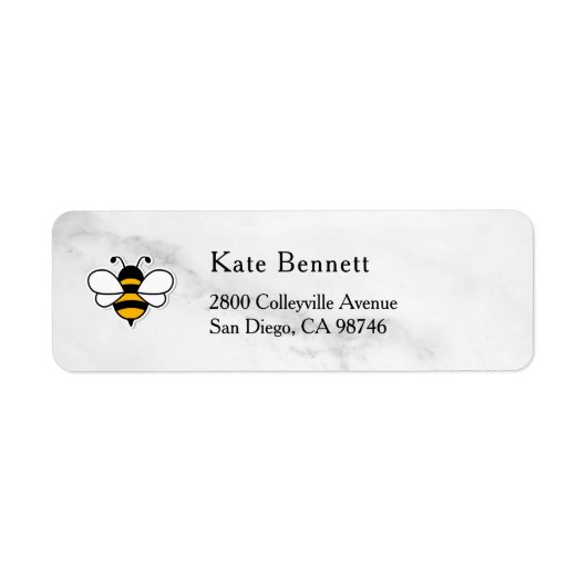 Honey Business  Return Address Label (Vorne)