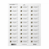 Honey Business Return Address Label (Vorne)