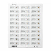 Honey Business Return Address Label (Vorne)
