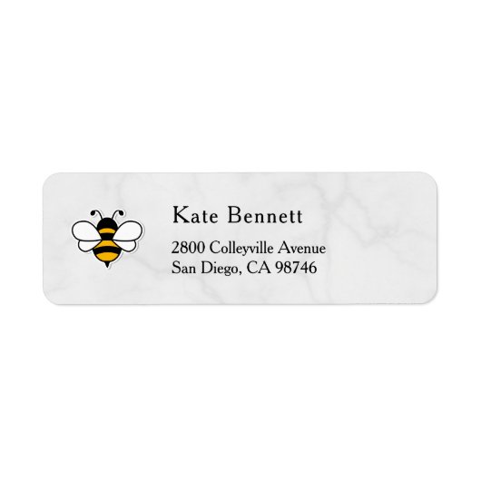Honey Business  Return Address Label (Vorne)