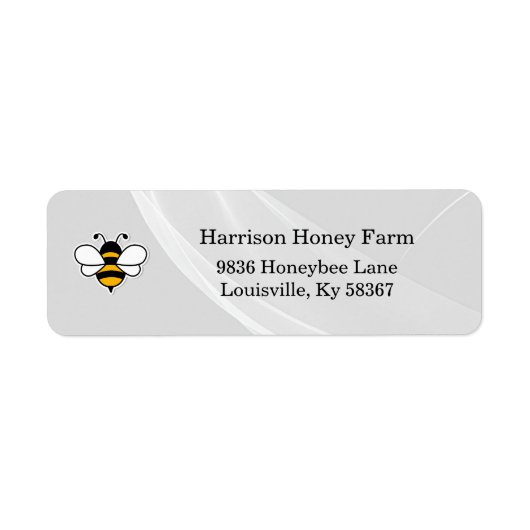 Honey Business Return Address Label (Vorne)