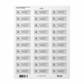 Honey Business Return Address Label (Vorne)