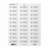 Honey Business Return Address Label (Vorne)