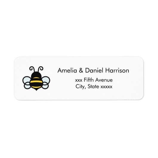 Honey Business Return Address Label (Vorne)