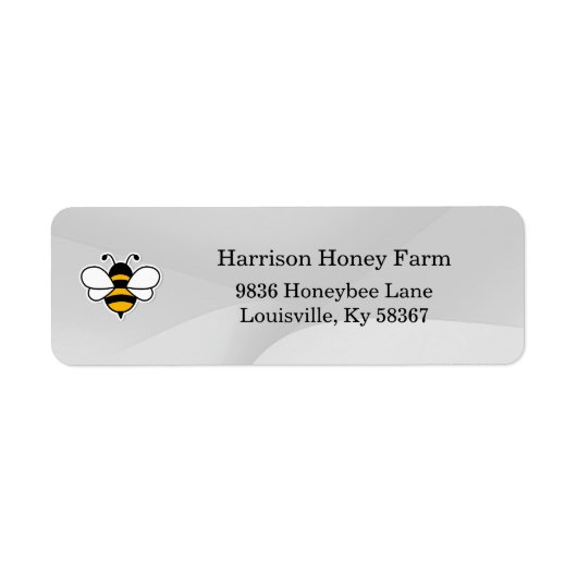 Honey Business Return Address Label (Vorne)