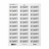 Honey Business Return Address Label (Vorne)