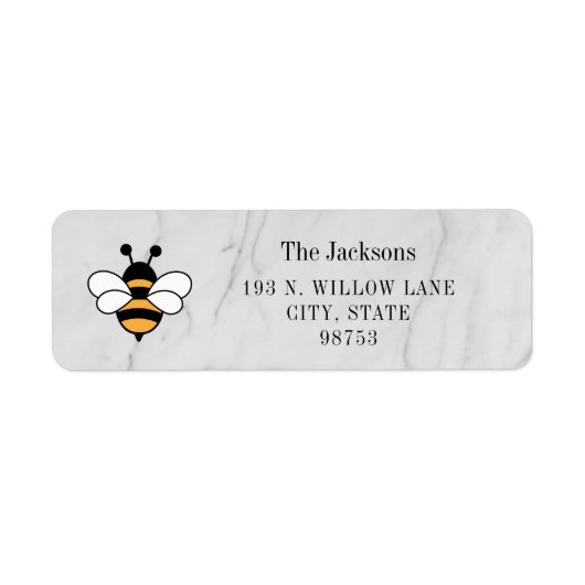 Honey Business Return Address Label (Vorne)