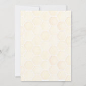 Honey Buzzy Boho Wildblume Girls Baby Dusche Dankeskarte (Rückseite)