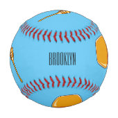 Honey Cartoon Illustration Baseball (Rückseite)