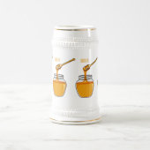 Honey Cartoon Illustration Bierglas (Mittel)