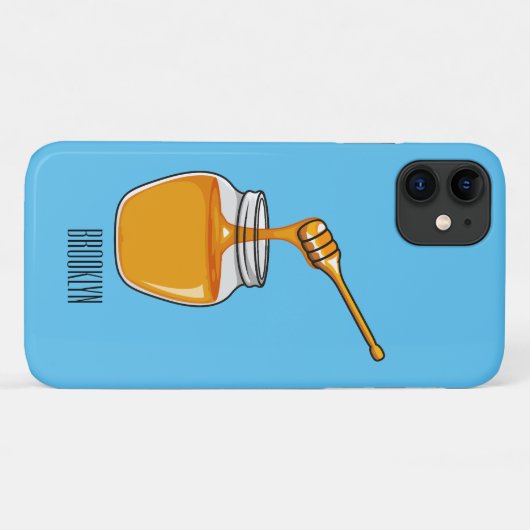 Honey Cartoon Illustration Case-Mate iPhone Hülle (Rückseite (Horizontal))