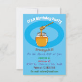 Honey Cartoon Illustration Einladung (Vorderseite)