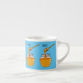 Honey Cartoon Illustration Espressotasse (Rechts)