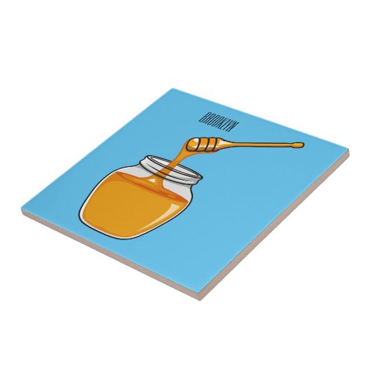 Honey Cartoon Illustration Fliese (Seite)