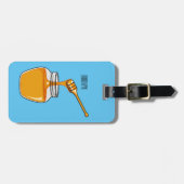 Honey Cartoon Illustration Gepäckanhänger (Vorderseite horizontal)