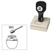Honey Cartoon Illustration Gummistempel (Stempel)
