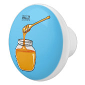 Honey Cartoon Illustration Keramikknauf (Rechts)