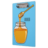 Honey Cartoon Illustration Klemmbrett (Links)
