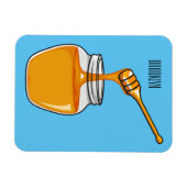 Honey Cartoon Illustration Magnet (Horizontal)