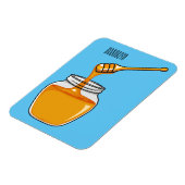 Honey Cartoon Illustration Magnet (Linke Seite)