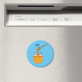 Honey Cartoon Illustration Magnet (In Situ (Geschirrspüler))