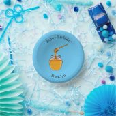 Honey Cartoon Illustration Pappteller (Party)