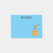 Honey Cartoon Illustration Post-it Klebezettel (Vorderseite)
