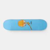 Honey Cartoon Illustration Skateboard (Horizontal)