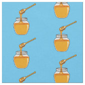 Honey Cartoon Illustration Stoff (Nahaufnahme)