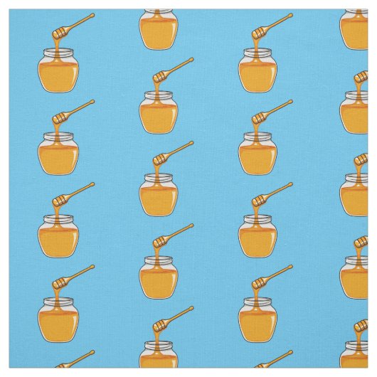 Honey Cartoon Illustration Stoff (Muster)