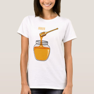 Honey Cartoon Illustration T-Shirt