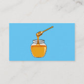 Honey Cartoon Illustration Visitenkarte (Rückseite)