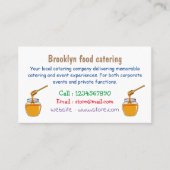 Honey Cartoon Illustration Visitenkarte (Vorderseite)