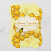 Honey Comb 3D Whimsey EVENT Business Einladung (Vorne/Hinten)