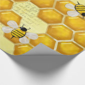 Honey Comb 3D Whimsey Geschenkpapier (Ecke)