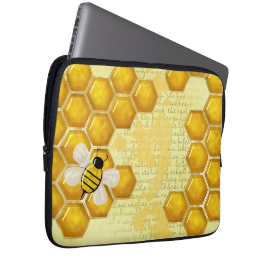Honey Comb 3D Whimsey Laptopschutzhülle (Vorne Rechts)