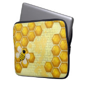 Honey Comb 3D Whimsey Laptopschutzhülle (Vorderseite Links)