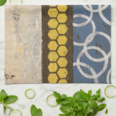 Honey Comb Abstrakt I Küchentuch (Gefaltet)